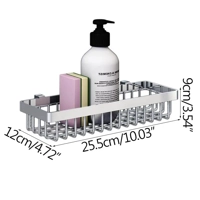 DIY Storage Holder Stainless Steel Kitchen Organizer Multifunction Kitchen Shelf Wall Drain Dish Bas