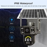 Outdoor panoramic pan tilt solar camera without power or network remote three screen night vision or Outdoor panoramic pan tilt solar camera without power or network remote three screen night vision or