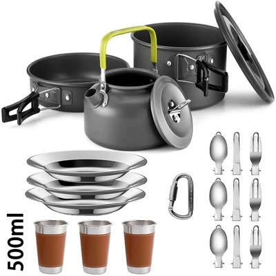 Camping Cooking Set Camping Cookware Travel Tableware Outd.. Camping Cooking Set Camping Cookware Travel Tableware Outd..