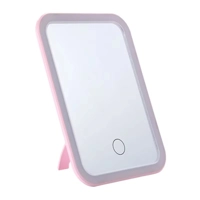 LED Touch Screen Makeup Mirror Folding Mirror Lighted Makeup Mirror 3 Colors Light Modes USB Recharg