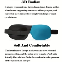 3D Contoured Sleep Mask 100% Light Blocking Eye Mask Ultra-Soft Skin-Friendly Material Breathable Ey 3D Contoured Sleep Mask 100% Light Blocking Eye Mask Ultra-Soft Skin-Friendly Material Breathable Ey