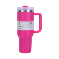 40 oz Insulated Tumbler with Straw, Handle & Lid – Stainless Steel, Hot & Cold Drinks, Fits Car Cup 40 oz Insulated Tumbler with Straw, Handle & Lid – Stainless Steel, Hot & Cold Drinks, Fits Car Cup