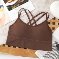 Sexy Women Tops Back Cross Strap Tank Top Push up Running Sports Bra Breathable Soft Fitness Beauty