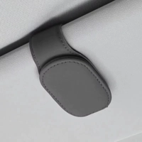 Universal Car Auto Sun Visor Eyeglass Hanger Clip Leather Glasses Holder Magnetic Multi-Function Aut