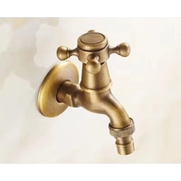 Decorative Brass Outdoor Faucet Garden Bibcock Tap Antique Retro Bathroom Washing Machine Faucet Bal Decorative Brass Outdoor Faucet Garden Bibcock Tap Antique Retro Bathroom Washing Machine Faucet Bal