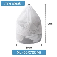 1PC Mesh Laundry Bag - Machine Washable Drawstring Design Travel Wash Bag for Blouses, Hosiery, Stoc 1PC Mesh Laundry Bag - Machine Washable Drawstring Design Travel Wash Bag for Blouses, Hosiery, Stoc