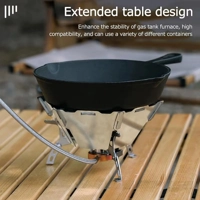 Outdoor Camping Gas Stove Rack Stainless Steel Furnace Frame Camp Stove Windshield Picnic BBQ Fire B
