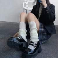 Lolita Long Socks Women Leg Warmers Knitted Warm Foot Cover White Arm Warmer Ladies Autumn Winter Cr Lolita Long Socks Women Leg Warmers Knitted Warm Foot Cover White Arm Warmer Ladies Autumn Winter Cr