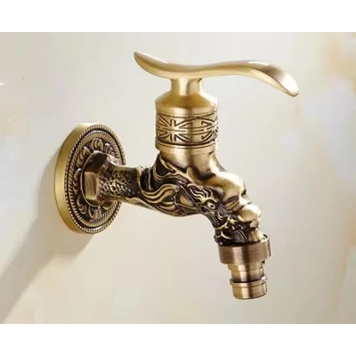 Decorative Brass Outdoor Faucet Garden Bibcock Tap Antique.. Decorative Brass Outdoor Faucet Garden Bibcock Tap Antique..