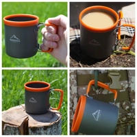 Camping Aluminum Cup Outdoor Mug Tourism Tableware Picnic Cooking Equipment Tourist Coffee Drink Tre
