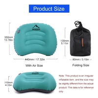 Portable Inflatable Pillow Camping Equipment Compressible Folding Air Cushion Outdoor Protective Tou Portable Inflatable Pillow Camping Equipment Compressible Folding Air Cushion Outdoor Protective Tou