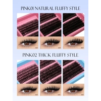 Cluster Lashes Kit Fluffy Individual Lashes Volume Mixed Tray Faux Mink Lashes Eyelash Extension Mak Cluster Lashes Kit Fluffy Individual Lashes Volume Mixed Tray Faux Mink Lashes Eyelash Extension Mak