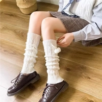 Lolita Long Socks Women Leg Warmers Knitted Warm Foot Cover White Arm Warmer Ladies Autumn Winter Cr Lolita Long Socks Women Leg Warmers Knitted Warm Foot Cover White Arm Warmer Ladies Autumn Winter Cr
