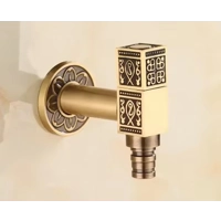 Decorative Brass Outdoor Faucet Garden Bibcock Tap Antique Retro Bathroom Washing Machine Faucet Bal Decorative Brass Outdoor Faucet Garden Bibcock Tap Antique Retro Bathroom Washing Machine Faucet Bal