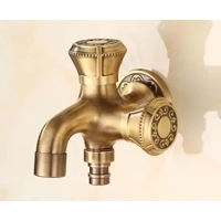 Decorative Brass Outdoor Faucet Garden Bibcock Tap Antique Retro Bathroom Washing Machine Faucet Bal Decorative Brass Outdoor Faucet Garden Bibcock Tap Antique Retro Bathroom Washing Machine Faucet Bal