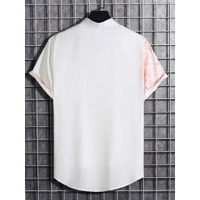 Manfinity RSRT Men Plants Print Button up Shirt without Tee Manfinity RSRT Men Plants Print Button up Shirt without Tee