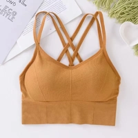 Sexy Women Tops Back Cross Strap Tank Top Push up Running Sports Bra Breathable Soft Fitness Beauty