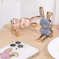 Finger Ring Phone Holder Desktop Ultra-Thin Cartoon Rabbit Phone Stand Foldable Buckle Adhesive Pull Finger Ring Phone Holder Desktop Ultra-Thin Cartoon Rabbit Phone Stand Foldable Buckle Adhesive Pull