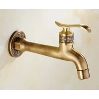 Decorative Brass Outdoor Faucet Garden Bibcock Tap Antique Retro Bathroom Washing Machine Faucet Bal Decorative Brass Outdoor Faucet Garden Bibcock Tap Antique Retro Bathroom Washing Machine Faucet Bal