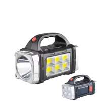 Portable Powerful USB Rechargeable Flashlight Solar LED Light with COB Work Light 4 Gear Charge Mobi Portable Powerful USB Rechargeable Flashlight Solar LED Light with COB Work Light 4 Gear Charge Mobi