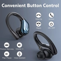 BX17 Bluetooth Earphones Tws Ear Hook Bluetooth 5.3 Running Sports Stereo Buttons Control with Micro