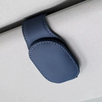 Universal Car Auto Sun Visor Eyeglass Hanger Clip Leather Glasses Holder Magnetic Multi-Function Aut