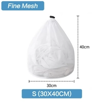 1PC Mesh Laundry Bag - Machine Washable Drawstring Design Travel Wash Bag for Blouses, Hosiery, Stoc 1PC Mesh Laundry Bag - Machine Washable Drawstring Design Travel Wash Bag for Blouses, Hosiery, Stoc