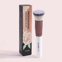 2PCS Foundation Makeup Brush Set Flat Angled Kabuki Powder Blush Brush for Liquid Soft Bristles Cosm