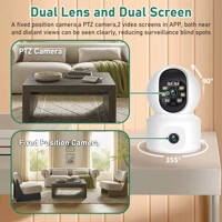 Tuya 4MP Dual Lens Wifi Camera Indoor Wireless Security Surveillance Camera Smart Home Auto Tracking Tuya 4MP Dual Lens Wifi Camera Indoor Wireless Security Surveillance Camera Smart Home Auto Tracking