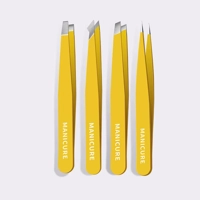 4Pcs Set Professional Tweezers Set Perfect for Eyebrow Hair Removal Splinter Very Effortless and Rel