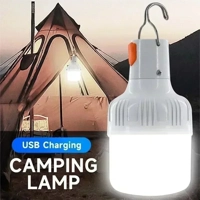 60W Emergency Light Outdoor Camping Supplies Edc Outdoor USB Rechargeable LED Light Bulb Lantern Hik