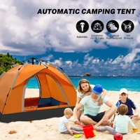 Outdoor Camping Fully Automatic Portable Folding Camping Tent 2-3 Person Beach Tent Quick Opening Tw Outdoor Camping Fully Automatic Portable Folding Camping Tent 2-3 Person Beach Tent Quick Opening Tw