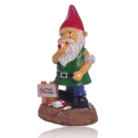 White bearded dwarf resin garden decoration