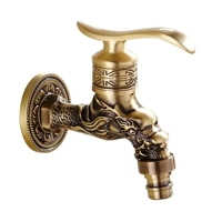 Decorative Brass Outdoor Faucet Garden Bibcock Tap Antique Retro Bathroom Washing Machine Faucet Bal Decorative Brass Outdoor Faucet Garden Bibcock Tap Antique Retro Bathroom Washing Machine Faucet Bal