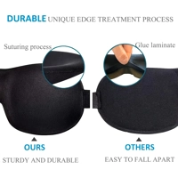 3D Contoured Sleep Mask 100% Light Blocking Eye Mask Ultra-Soft Skin-Friendly Material Breathable Ey 3D Contoured Sleep Mask 100% Light Blocking Eye Mask Ultra-Soft Skin-Friendly Material Breathable Ey