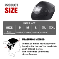 DOT Certification  Motorcycle Helmet Double Lens Cross Section Helmet Safety Modular Flip Helm Unise DOT Certification  Motorcycle Helmet Double Lens Cross Section Helmet Safety Modular Flip Helm Unise