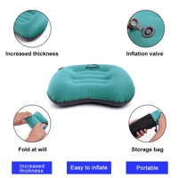 Portable Inflatable Pillow Camping Equipment Compressible Folding Air Cushion Outdoor Protective Tou Portable Inflatable Pillow Camping Equipment Compressible Folding Air Cushion Outdoor Protective Tou