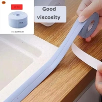 1 Roll of Kitchen Anti-Mold and Waterproof Tape, Moisture-Proof Kitchen and Bathroom Sink Gap, Beaut 1 Roll of Kitchen Anti-Mold and Waterproof Tape, Moisture-Proof Kitchen and Bathroom Sink Gap, Beaut