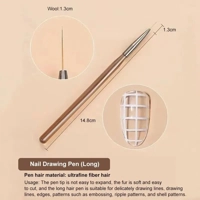 9PCS UV Gel Nail Brush Liner DIY Painting Pen Manicure Acrylic Drawing Brush for Nail Art Design Nai