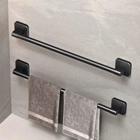 Wall Mounted Towel Rack Bathroom Storage Rack No Drilling Bathroom Horizontal Bar Towel Rack Kitchen Wall Mounted Towel Rack Bathroom Storage Rack No Drilling Bathroom Horizontal Bar Towel Rack Kitchen