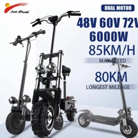 Dual Motor Electric Scooter Adults 85KM/H Max Speed 2400W6000W Folding Escooter 100KM Long Range Sco