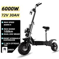 Dual Motor Electric Scooter Adults 85KM/H Max Speed 2400W6000W Folding Escooter 100KM Long Range Sco