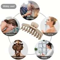 6Pcs Women Fashion Claw Clip Set Headwear Large Hair Claw Multiple Styles Korean for Girls Shark Cli