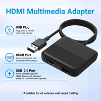 OTTOCAST Car Ai Box HDMI Multimedia Adapter DVD Converter for Movies Live TV Show Box for Netflix Yo