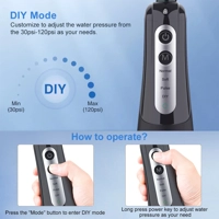 Oral Irrigator Dental Water Flosser Teeth Whitening Waterproof Portable Dental Water Jet Floss 300ML Oral Irrigator Dental Water Flosser Teeth Whitening Waterproof Portable Dental Water Jet Floss 300ML