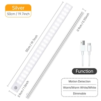 Motion Sensor Light Wireless LED Night Light USB Rechargeable Night Lamp Cabinet Wardrobe Lamp under Motion Sensor Light Wireless LED Night Light USB Rechargeable Night Lamp Cabinet Wardrobe Lamp under