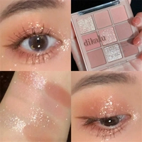 New 9 Colors Nude Shimmer Matte Eyeshadow Pallete Glitter Eyeshadow Long Lasting Waterproof Eye Pigm New 9 Colors Nude Shimmer Matte Eyeshadow Pallete Glitter Eyeshadow Long Lasting Waterproof Eye Pigm