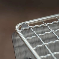 Wood Burning Camp Stove Picnic BBQ Cooker/Portable Folding Backpacking Stove with Grill-Grid Wood Fi