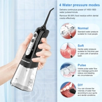 Oral Irrigator Dental Water Flosser Teeth Whitening Waterproof Portable Dental Water Jet Floss 300ML Oral Irrigator Dental Water Flosser Teeth Whitening Waterproof Portable Dental Water Jet Floss 300ML