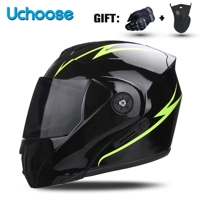DOT Certification  Motorcycle Helmet Double Lens Cross Section Helmet Safety Modular Flip Helm Unise DOT Certification  Motorcycle Helmet Double Lens Cross Section Helmet Safety Modular Flip Helm Unise